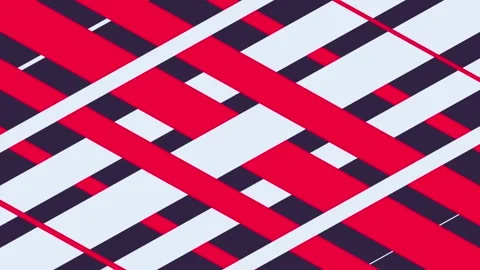 Abstract geometric motion background, with red and, white diagonal stripes Stock Footage 339623699