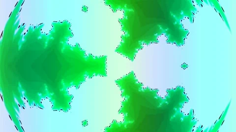 Abstract Geometric Motion Background with Yellow Fractal Elements Stock Footage 332585662