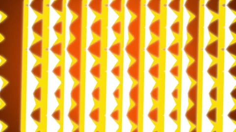 Abstract geometric motion background with yellow and orange patterns Vídeo Stock 345285893