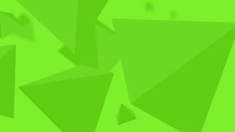 Abstract, geometric motion design composed of various shades of green triang Stock Footage 323249637