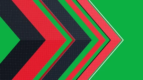 Abstract Geometric Motion Design with Dynamic Arrows Stock Footage 347177668