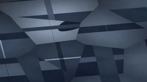Abstract Geometric Motion in Modern Blue Studio Setting Stock Footage 327600774