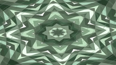 Abstract Geometric Movement Enhancing Visual Pattern in Green Tones 库存影片 337888743
