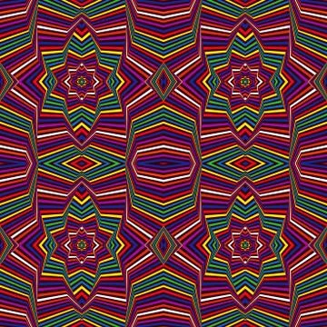 Abstract geometric multicolor pattern Stock Illustration