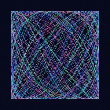 Abstract geometric multicolored line web pattern design Stock Illustration