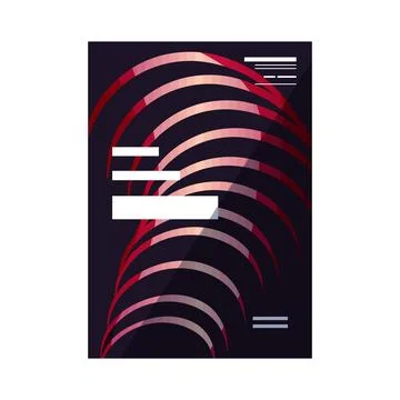 Abstract geometric music poster layout design 스톡 일러스트