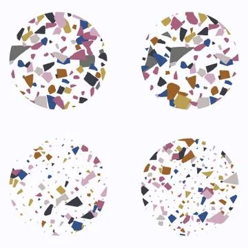 Abstract geometric natural elements. Leaves, blades of grass and twigs. Illustrazione stock