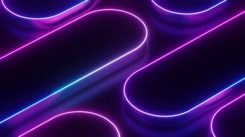 Abstract geometric neon light background Stock Footage 255648816