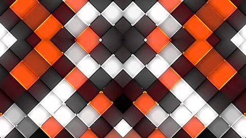 Abstract geometric neon tiles motion background Vídeos de archivo 342302248