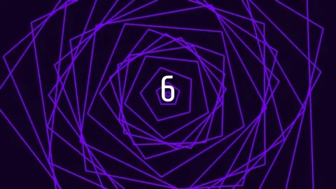Abstract geometric neon vortex tunnel background for creative visualization Stock Footage 342116294