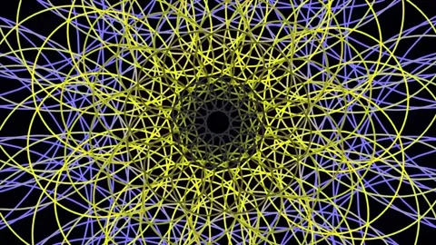Abstract geometric network background with futuristic digital data connecti.. Stock Footage 340377945