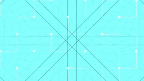 Abstract geometric network background pattern with intersecting lines on co.. Stock Footage 336267379