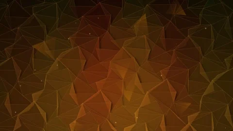Abstract Geometric Network Background - Polygonal Structure with Glowing Pa.. Stock Footage 346661404