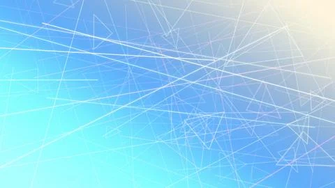 Abstract geometric network of connected lines and translucent triangles acr.. Stock Illustration
