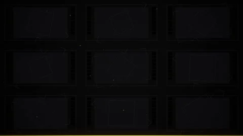 Abstract Geometric Network Connections Data Visualization HUD UI Elements Stock Footage 346660188
