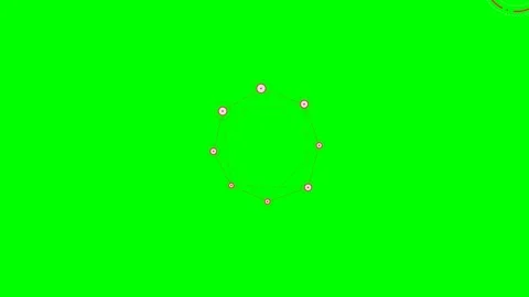 Abstract geometric network formation composed of connected nodes on green Stock Footage 341839151