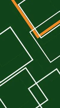 Abstract geometric network of intersecting white lines and a single orange .. Stock Illustration
