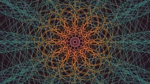 Abstract Geometric Network Lines Pattern for Digital Data Visualization Bac.. Stock Footage 340378369
