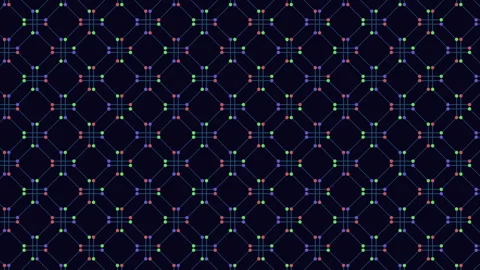Abstract geometric network pattern background with glowing dots and lines Stock Footage 333170581