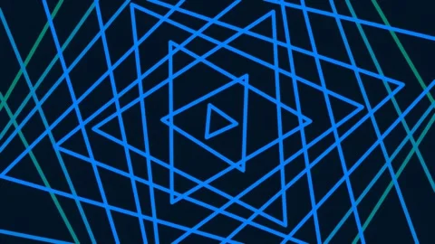 Abstract geometric network pattern connecting nodes, futuristic digital bac.. Stock Footage 341059598