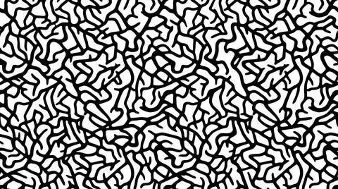 Abstract geometric network pattern in monochrome line art style. Illustrazione stock
