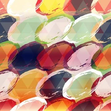 Abstract geometric objects graffiti grunge effect 스톡 일러스트