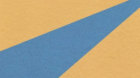 Abstract geometric ochre paper background with muted blue ray, macro textur.. Stock-Illustration