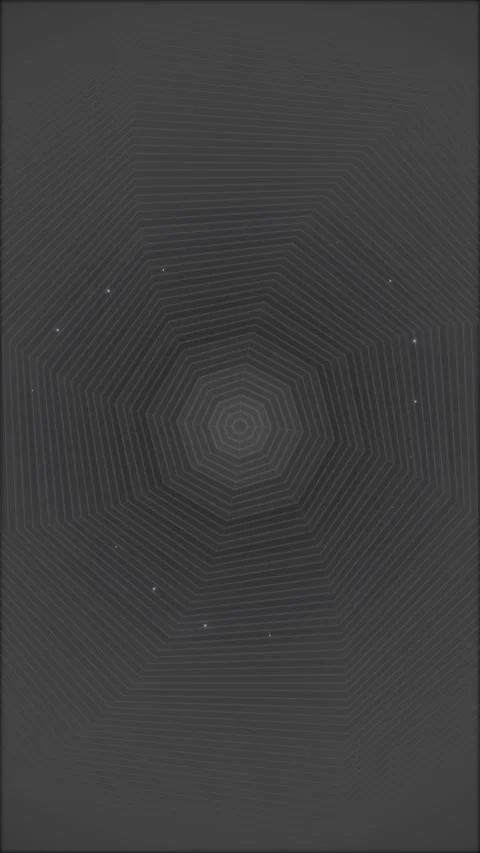 Abstract Geometric Octagon Pattern Animation - Dark Gray Background Stock Footage 347697413