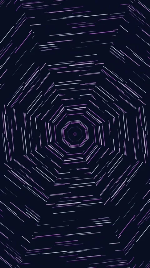 Abstract Geometric Octagon Tunnel Motion Graphics Background Stock-Footage 337094623