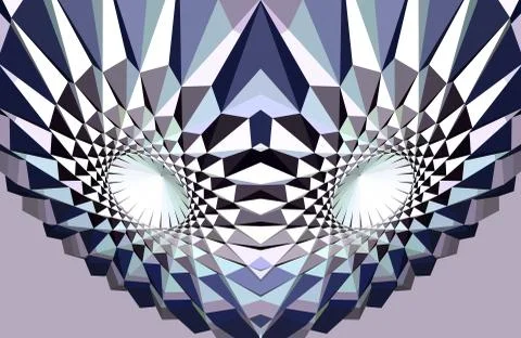 Abstract geometric optical illusion figure Stock Illustration