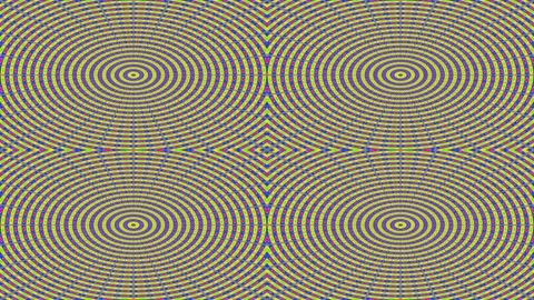 Abstract geometric optical illusion seamless pattern background in blue tea.. Stock Footage 339796403
