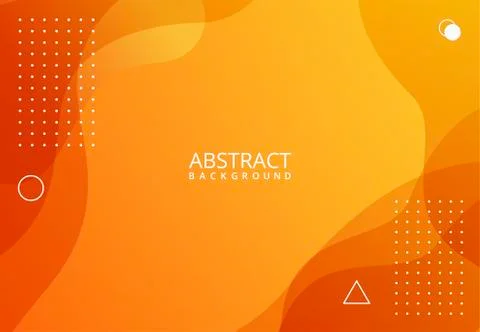 Abstract geometric orange background design Stock Illustration
