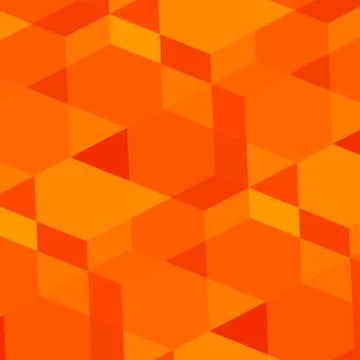 Abstract geometric orange background. Modern digital art. Made in full frame. Stock Illustration