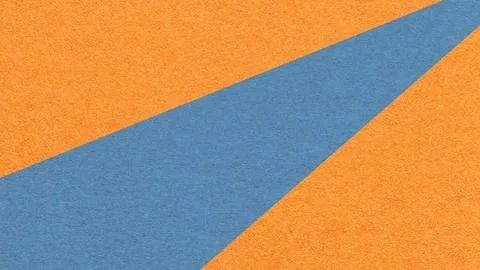 Abstract geometric orange paper background with muted blue ray, macro textu.. Stock-Illustration