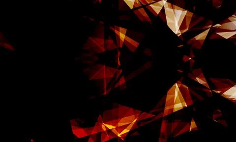 Abstract geometric orange polygon background. soft glass. Stock Illustration