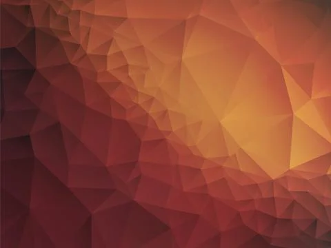 Abstract geometric orange triangular brown leather background Illustrazione stock