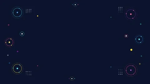 Abstract Geometric Orbits and Minimalist Animated Background Видео 343893862