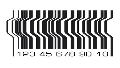 Abstract geometric ornate design barcode labels style. Vector illustration. Stock-Illustration