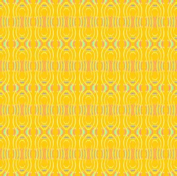 Abstract geometric oval pattern yellow turquoise purple Stock Illustration