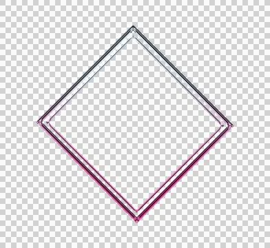 Abstract geometric with overlapping purple and white shapes forming a diamond Illustrazione stock