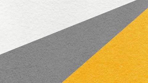 Abstract geometric paper texture background with white, gray, yellow diagonal Foto stock