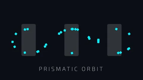 Abstract Geometric Particle Orbit Animation for Corporate Tech Backgrounds Stock Footage 337656178