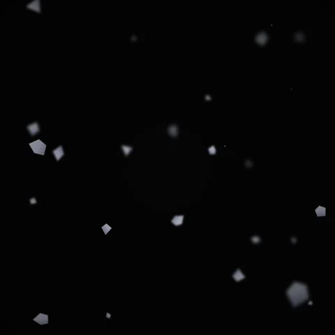Abstract Geometric Particles Falling on Black Background - Motion Graphics Stock Footage 346282574