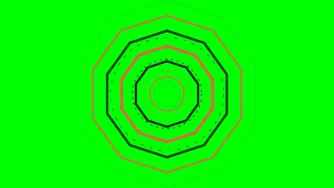Abstract geometric pattern with alternating dark and light concentric shapes Stock Footage 340267734