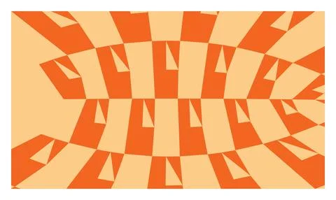 Abstract geometric pattern with alternating light orange and dark orange co.. Stock Illustration
