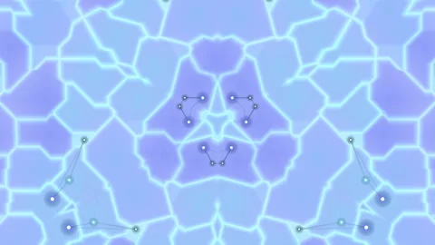 Abstract Geometric Pattern Animation Blue Background. Stock Footage 331359166