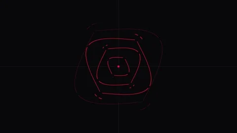 Abstract geometric pattern animation with evolving lines on dark background.. Stock Footage 341663168