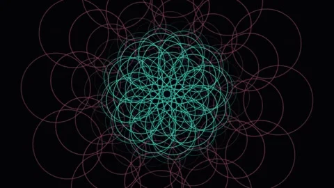 Abstract Geometric Pattern Animation Stock Footage 341954460