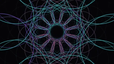 Abstract Geometric Pattern Animation Stock Footage 341954485
