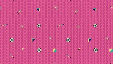 Abstract Geometric Pattern Animation in Pink Background Loop. 스톡 동영상 320469522
